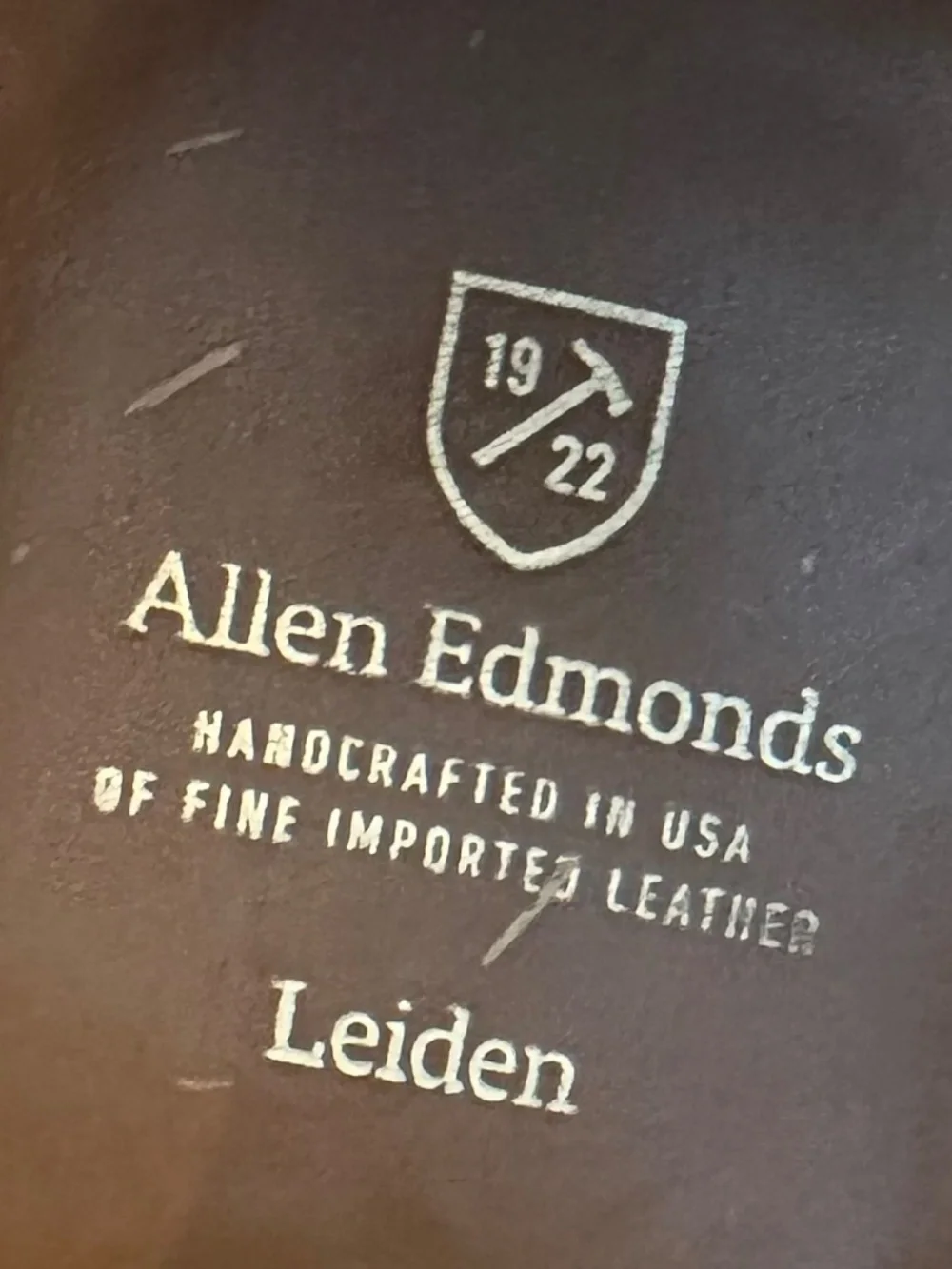 Allen Edmonds Leiden Shoes Mens 11 D Black Leather Woven Wingtip Derby Brogue